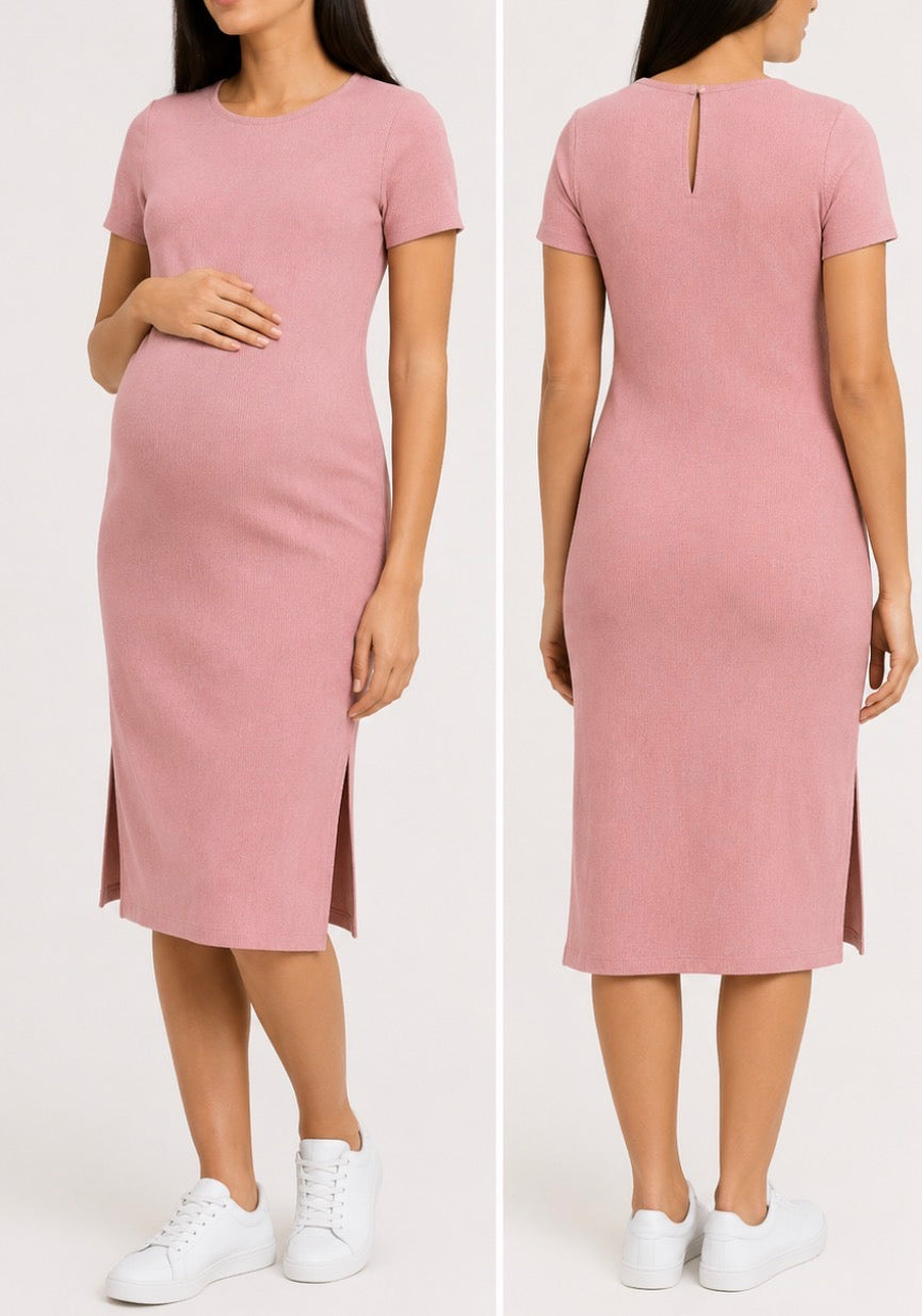 Parasuco Maternity Rib-Knit Midi Dress