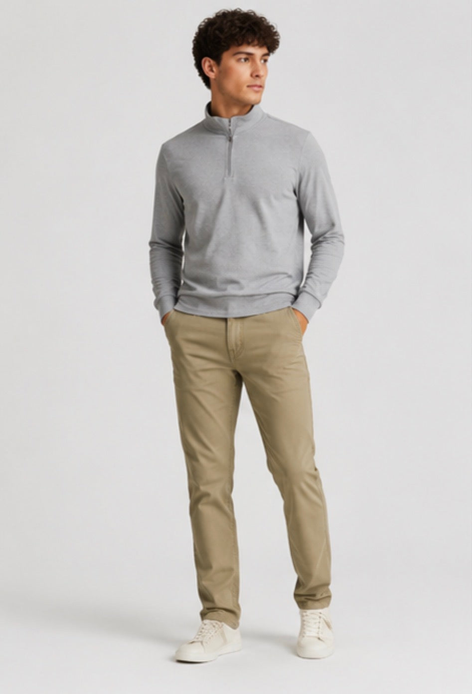 Jachs NY Men’s 5-Pocket Stretch Pants – Khaki