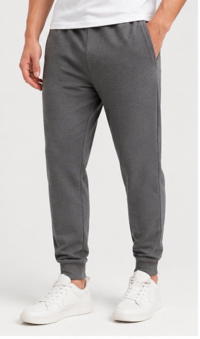 Mondetta Men’s Organic Cotton Jogger Sweatpants – Charcoal Grey