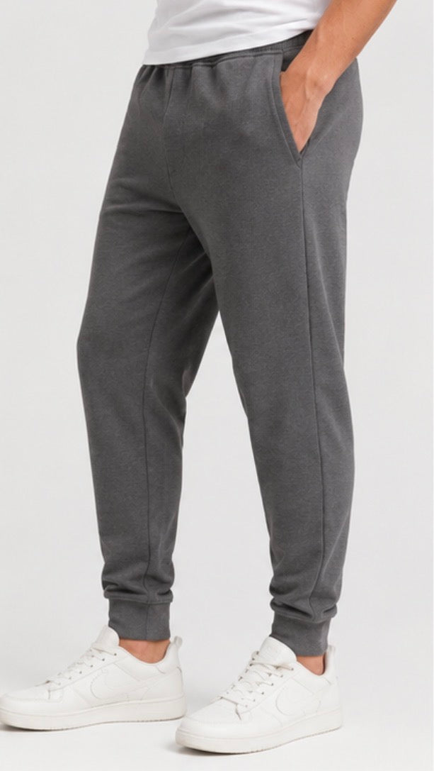 Mondetta Men’s Organic Cotton Jogger Sweatpants – Charcoal Grey
