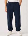 Mondetta Men’s Organic Cotton Fleece Jogger Sweatpants – Navy Blue