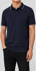 Ted Baker Men’s Textured Polo Shirt – Navy