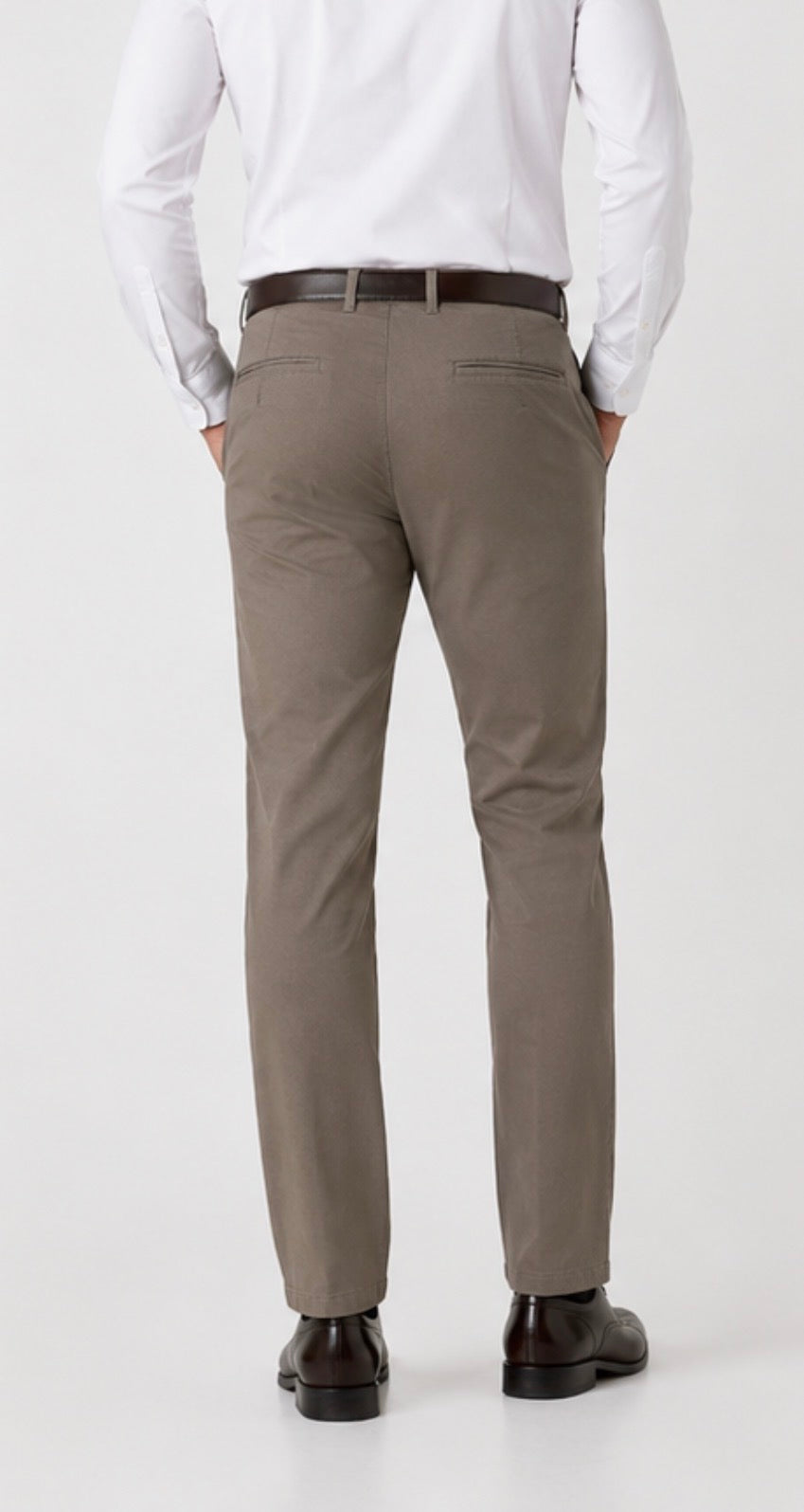 Urban Star Men’s 5-Pocket Bengaline Pants – Taupe Grey