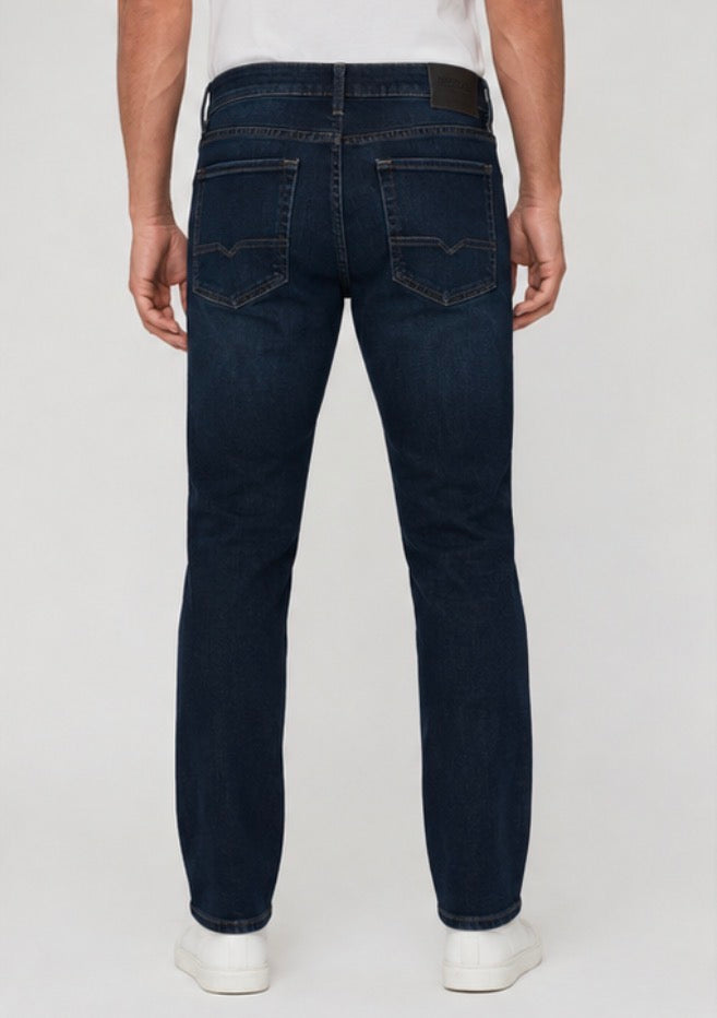 Buffalo David Bitton Men’s Slim Straight Stretch Jeans – Dark Blue