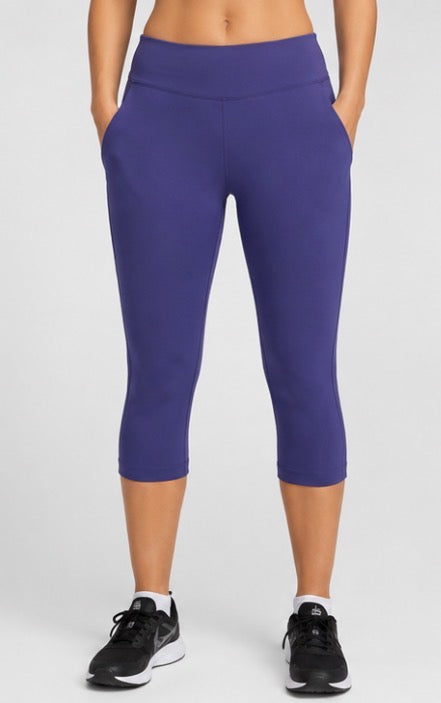 Spyder Women’s Active Sport Capri Leggings with Pockets – BLUE