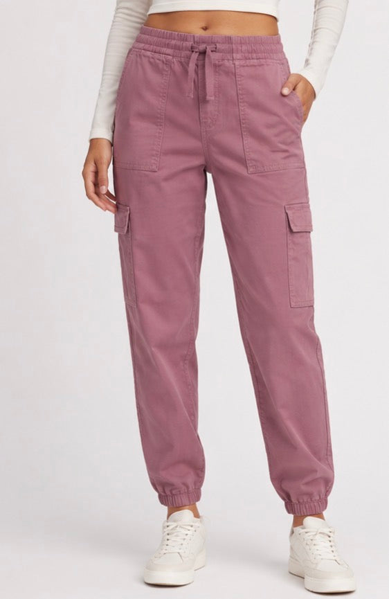 Levi’s Girls’ Cargo Jogger Pants – Mauve Pink