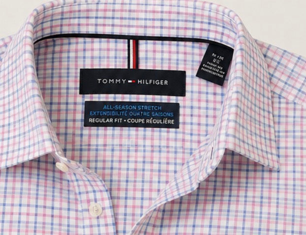 Tommy Hilfiger Men’s All-Season Stretch Short Sleeve Check Shirt