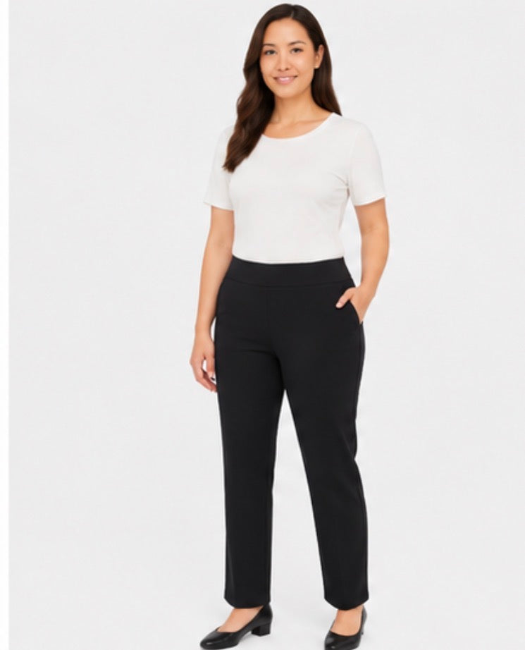 Dalia Women’s Pull-On Pants – Black