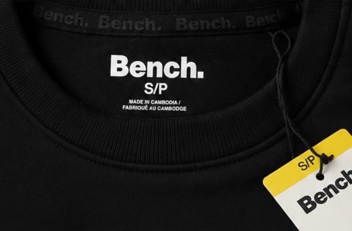 Bench Men’s Solid Black Crewneck Sweatshirt