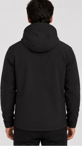 Bench Men’s Hooded Full-Zip Jacket – Black