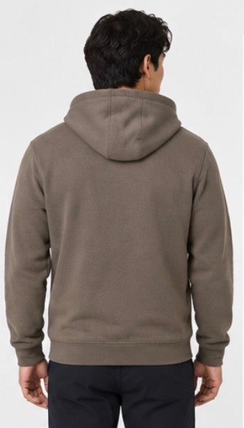 Kirkland Signature Men’s Full-Zip Hoodie – Taupe Brown