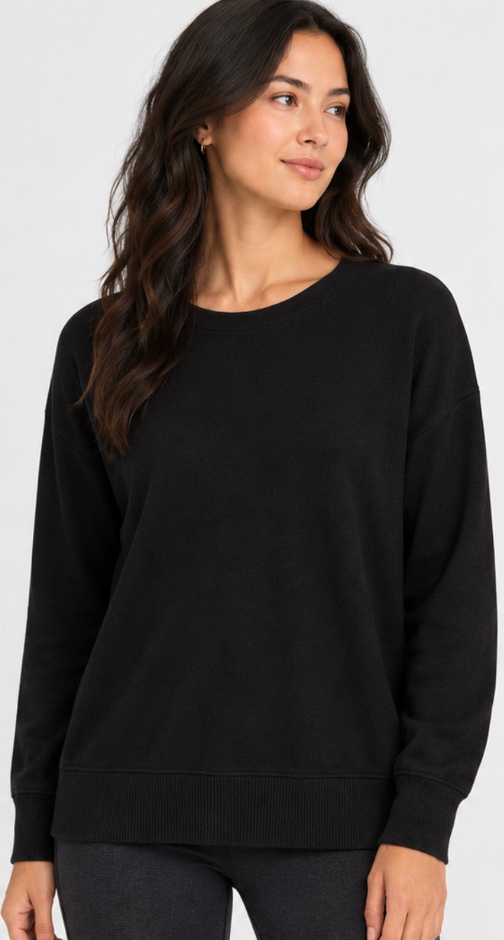 Buffalo David Bitton Women’s Crew Neck Sweater – Black
