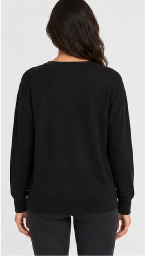 Buffalo David Bitton Women’s Crew Neck Sweater – Black