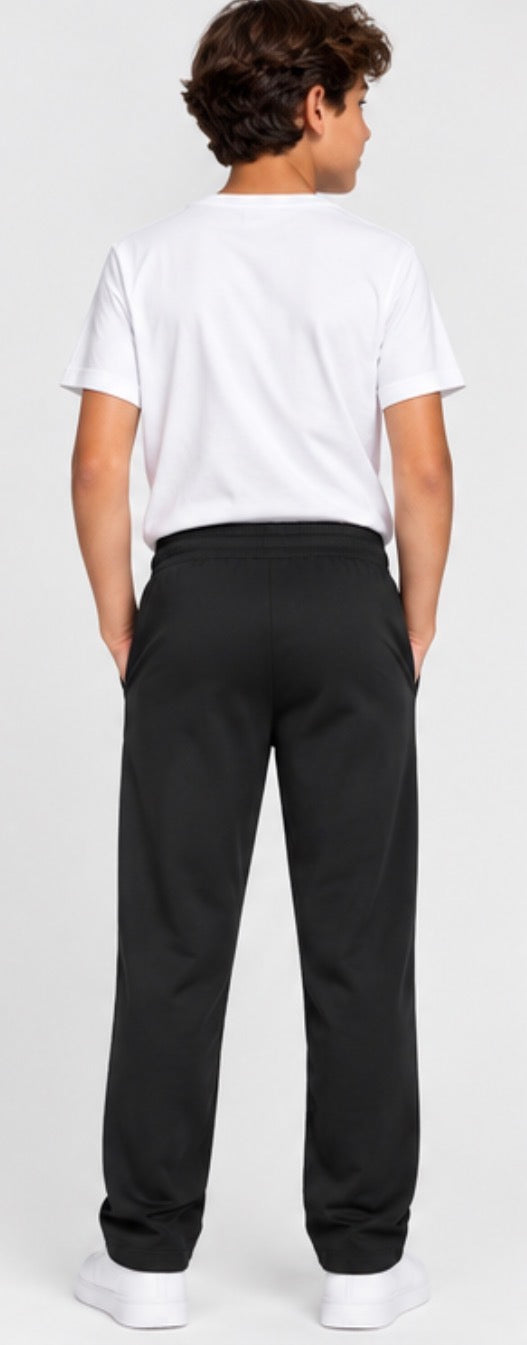 Mondetta Boys’ Pull-On Performance Pants – Black