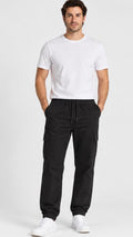 Buffalo David Bitton Men’s Cargo Jogger Pants – Black