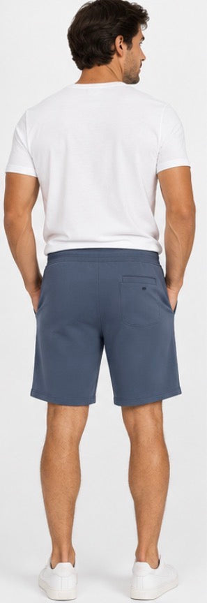 Cloudveil Men’s Performance Shorts – Slate Blue Pull-On Athletic Casual Shorts