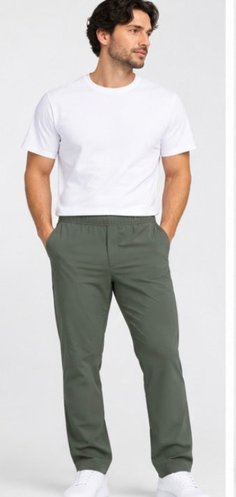 Eddie Bauer Men’s Traveler Pants Olive Green – Stretch Travel Pants