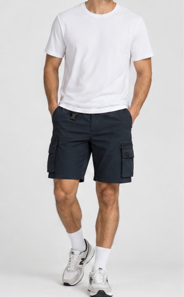 Tilley Men’s Trek Cargo Shorts – Navy Lightweight Outdoor Shorts