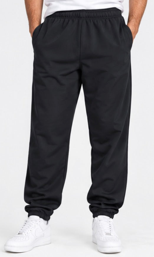 Mondetta Men’s Athletic Track Pants – Black Lightweight Joggers