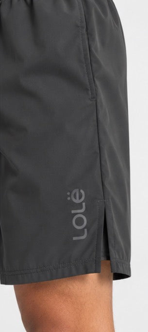 Lolë Men’s Charcoal Athletic Shorts – Lightweight Performance Shorts