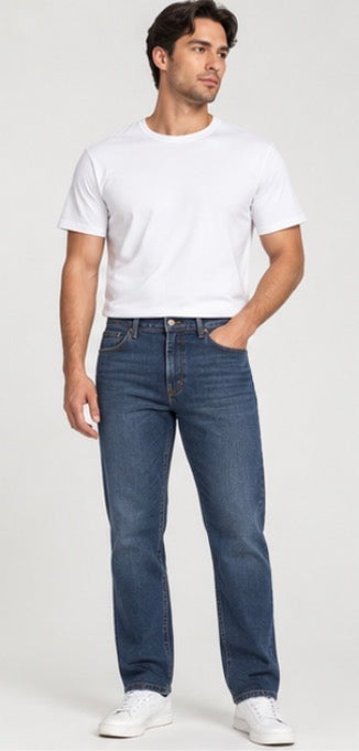 Kirkland Signature Men’s Straight Fit Jeans – Medium Blue Wash
