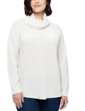 Tahari Cowl Neck Ribbed Knit Sweater Women