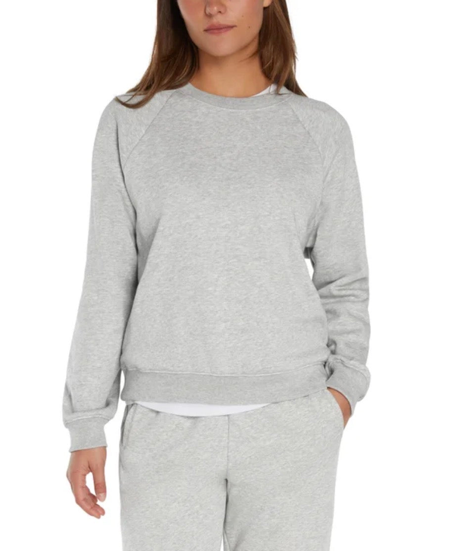 Gap Women's Fleece Creneck Sweatshirt Grey