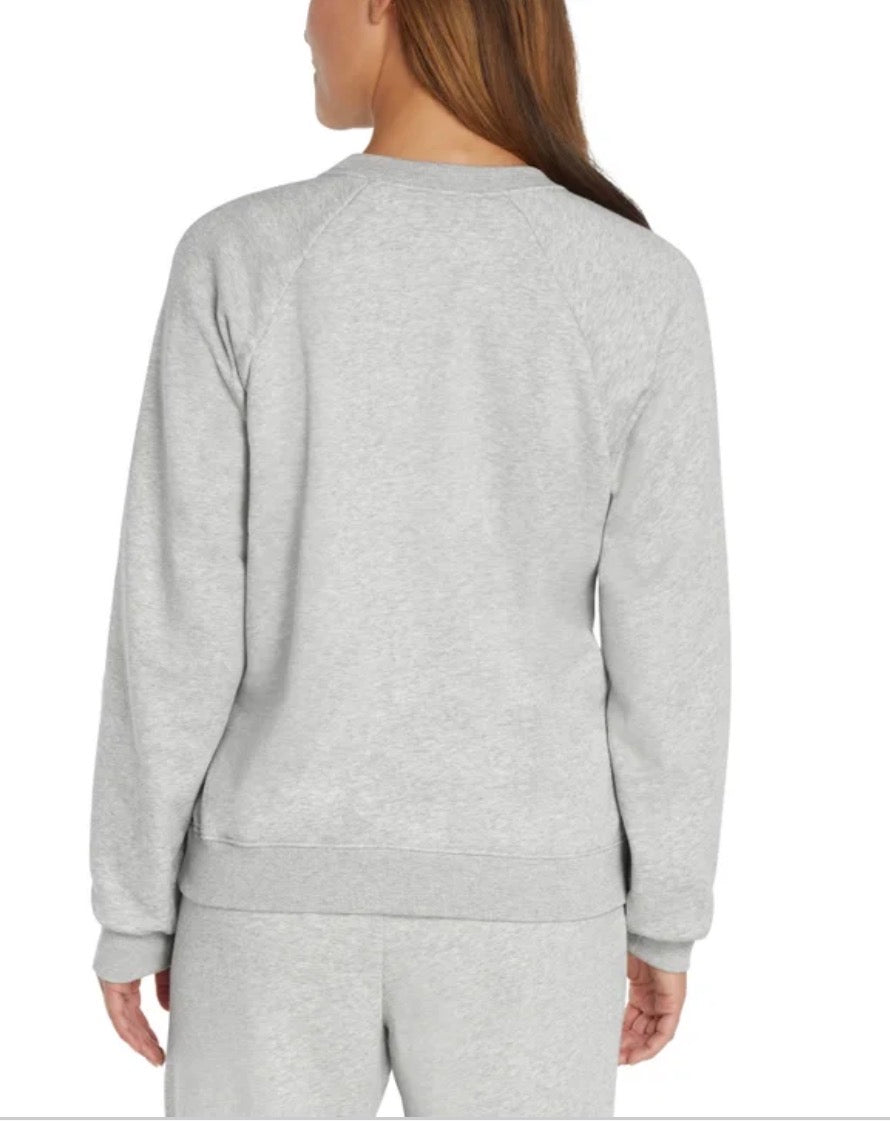 Gap Women's Fleece Creneck Sweatshirt Grey