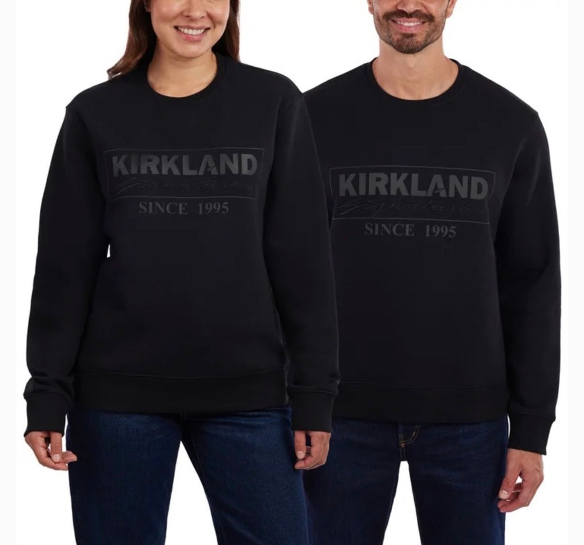 Kirkland Signature Unisex Logo Crewneck Sweatshirt
