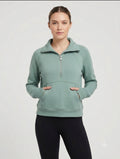 Danskin Ladies' Half-Zip Funnel Neck Pullover