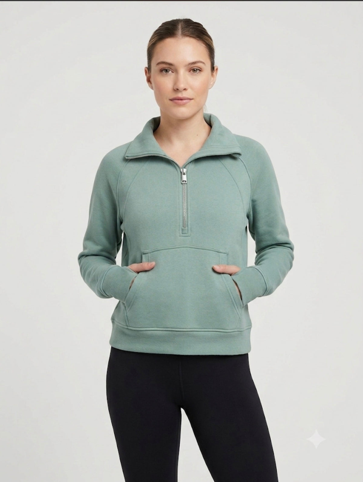 Danskin Ladies' Half-Zip Funnel Neck Pullover