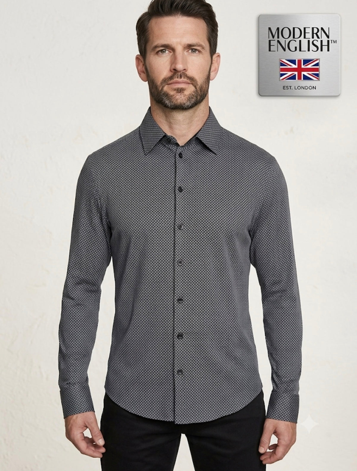 Modern English™ Men's Long-Sleeve Dress Shirt