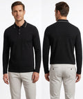 Ted Baker Men’s Textured Long-Sleeve Polo Shirt