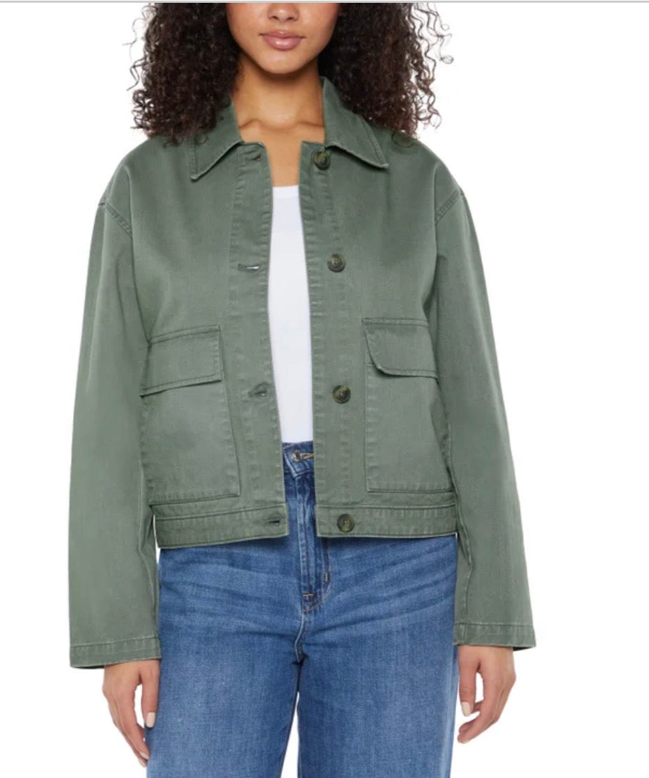 Gap Women's Relaxed Fit Woven Cotton Twill Jacket