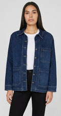 Womens Denim Chore Jacket -BRAND "WELL WORN"