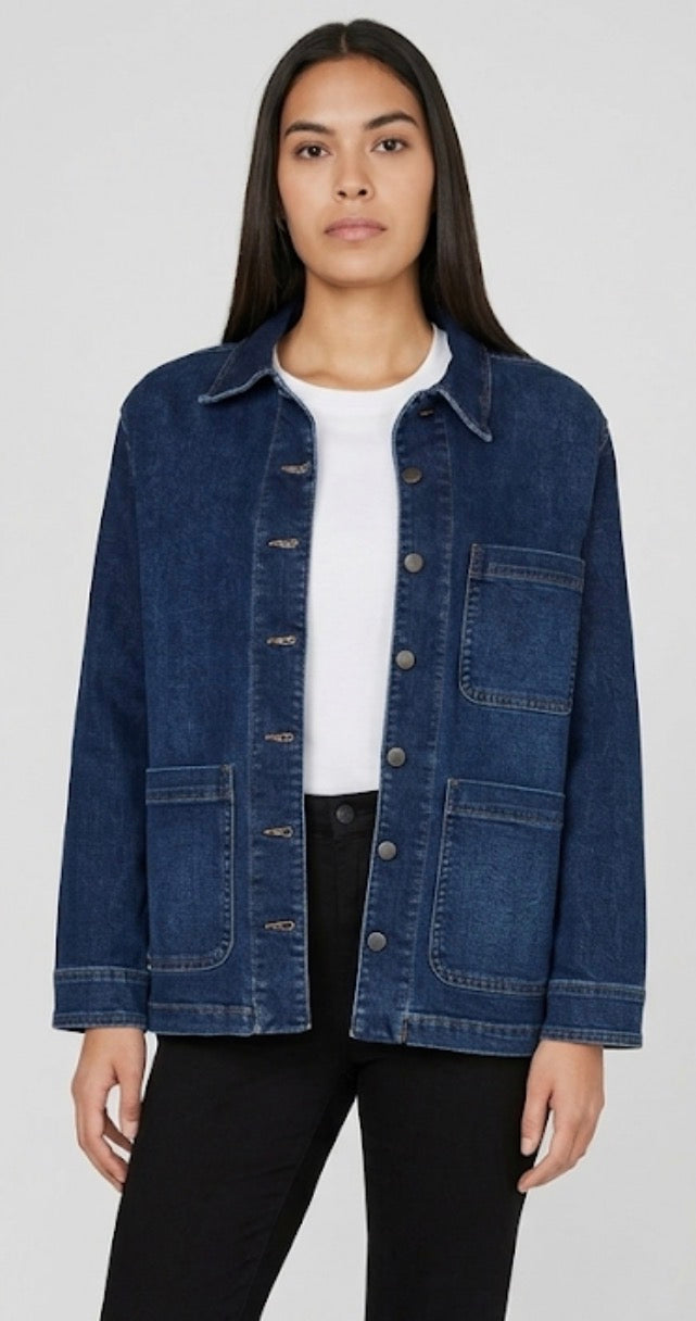Womens Denim Chore Jacket -BRAND "WELL WORN"