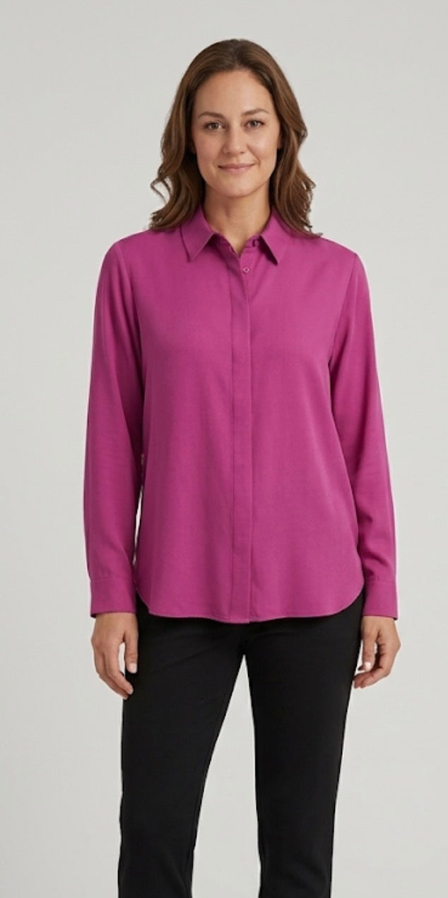 French Connection brand women's Long Sleeve Button-Up Shirt