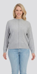 Nautica Jeans brand women's Full-Zip Cable Knit Sweater