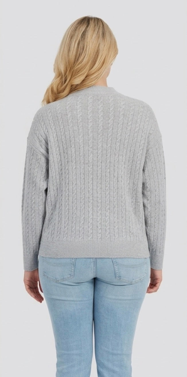 Nautica Jeans brand women's Full-Zip Cable Knit Sweater