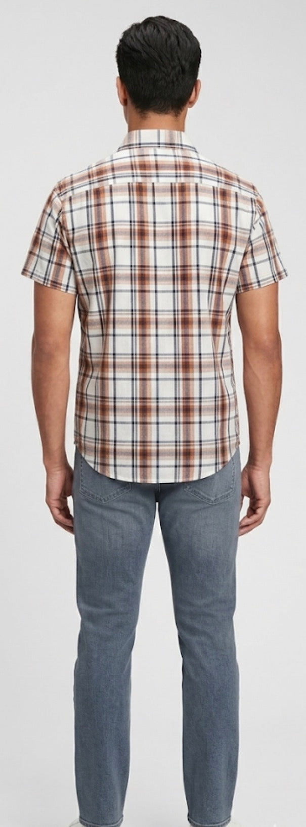 GAP brand men's Short Sleeve Plaid Button-Up Shirt