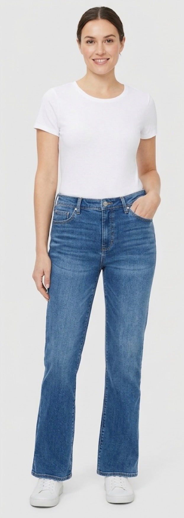 LOFT brand women's Bootleg Mid-Rise Denim Jeans