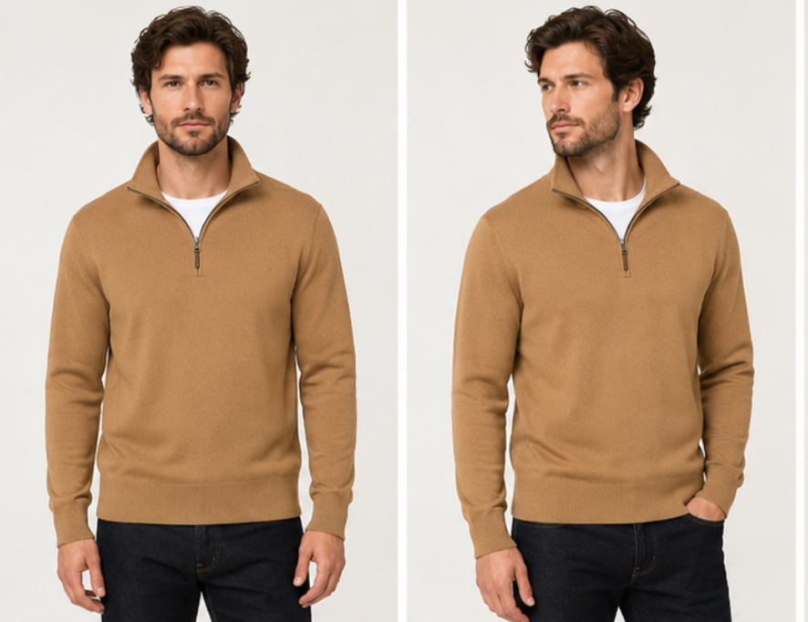 quarter-zip knit sweater from Banana Republic