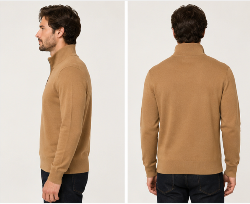 quarter-zip knit sweater from Banana Republic